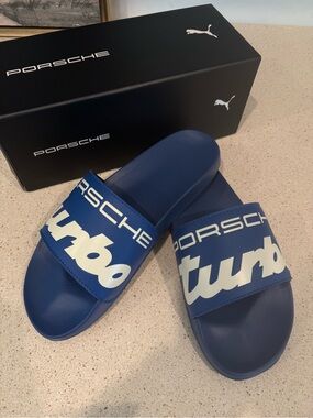RARE Porsche Design Blue Turbo Slide Sandals
